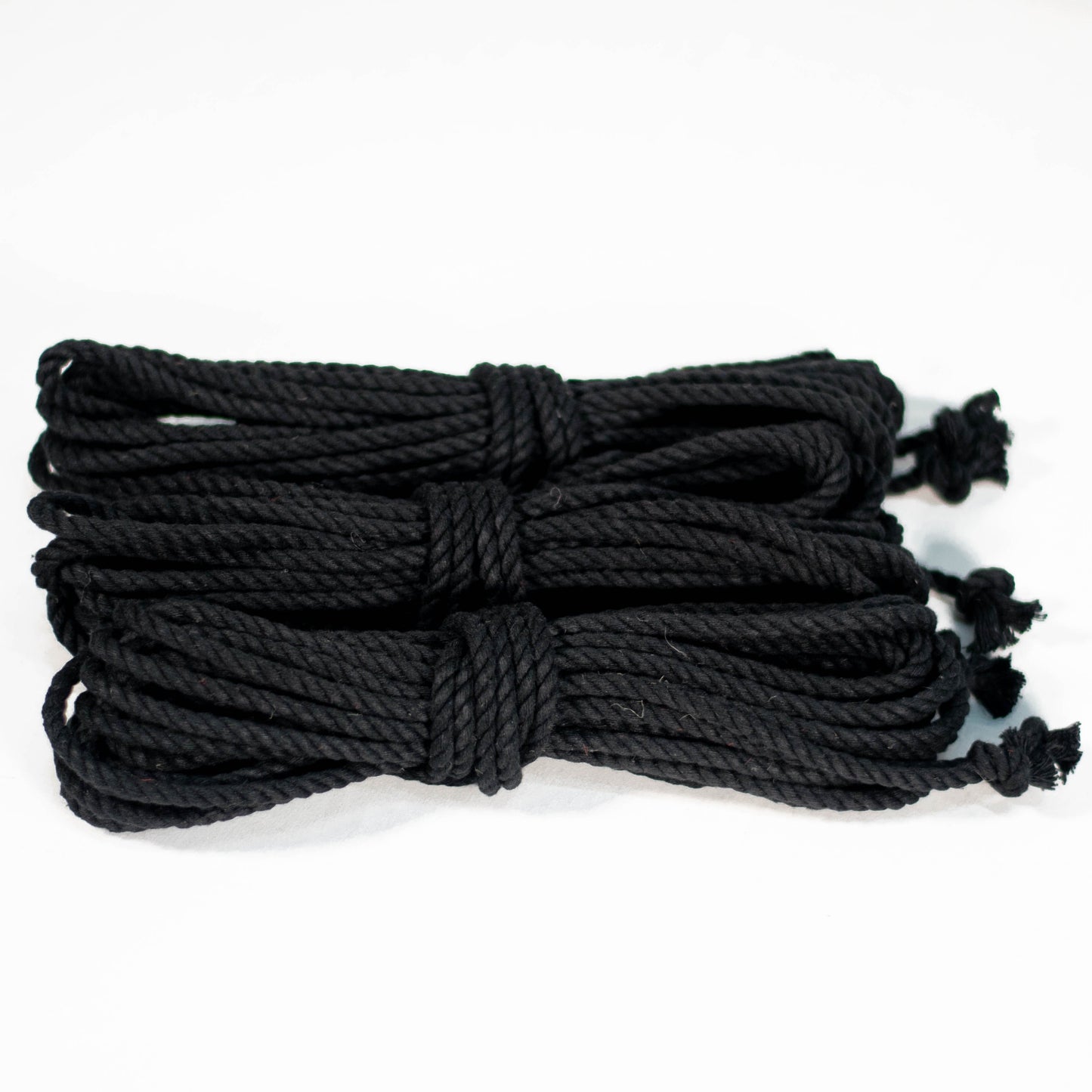 Cotton Play Ropes Shibari Rope black Bundle of 3