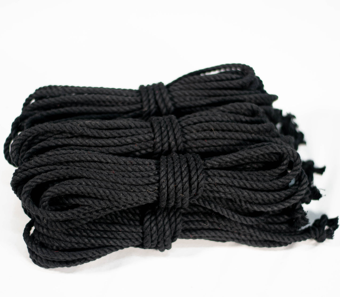 Cotton Play Ropes Shibari Rope black Bundle of 6