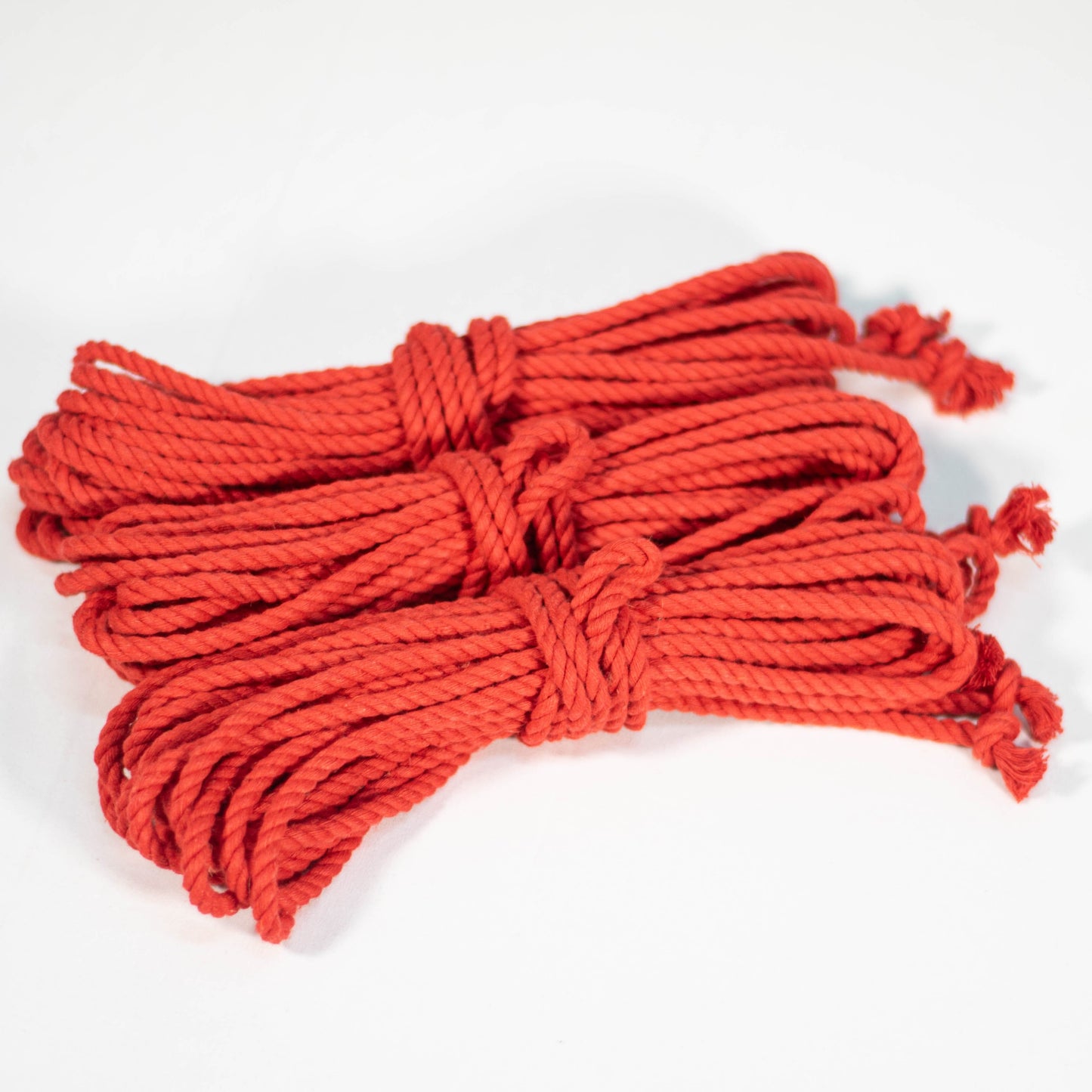 Cotton Play Ropes Shibari Rope red Bundle of 3