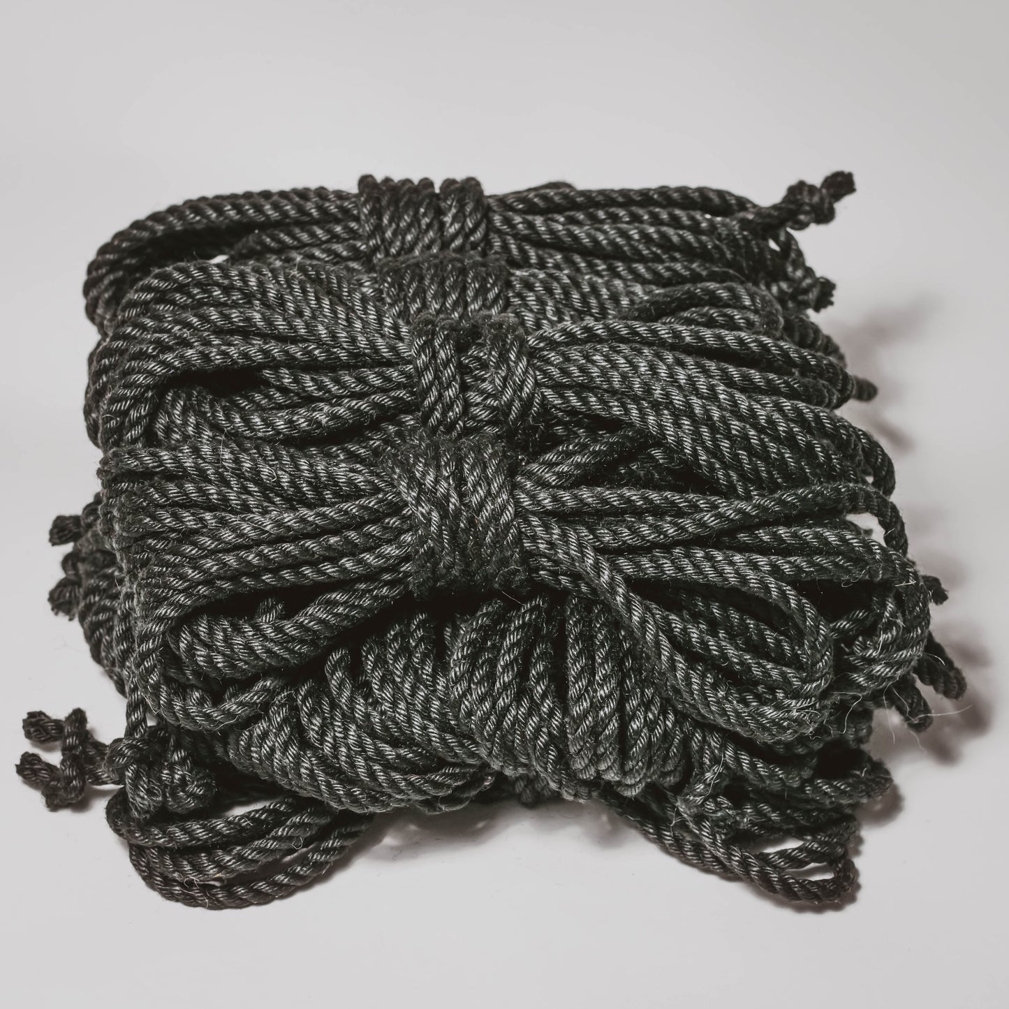 Black rope (treated, 6mm) Shibari Rope Bundle of 12